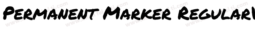Permanent Marker RegularVersion 10字体转换